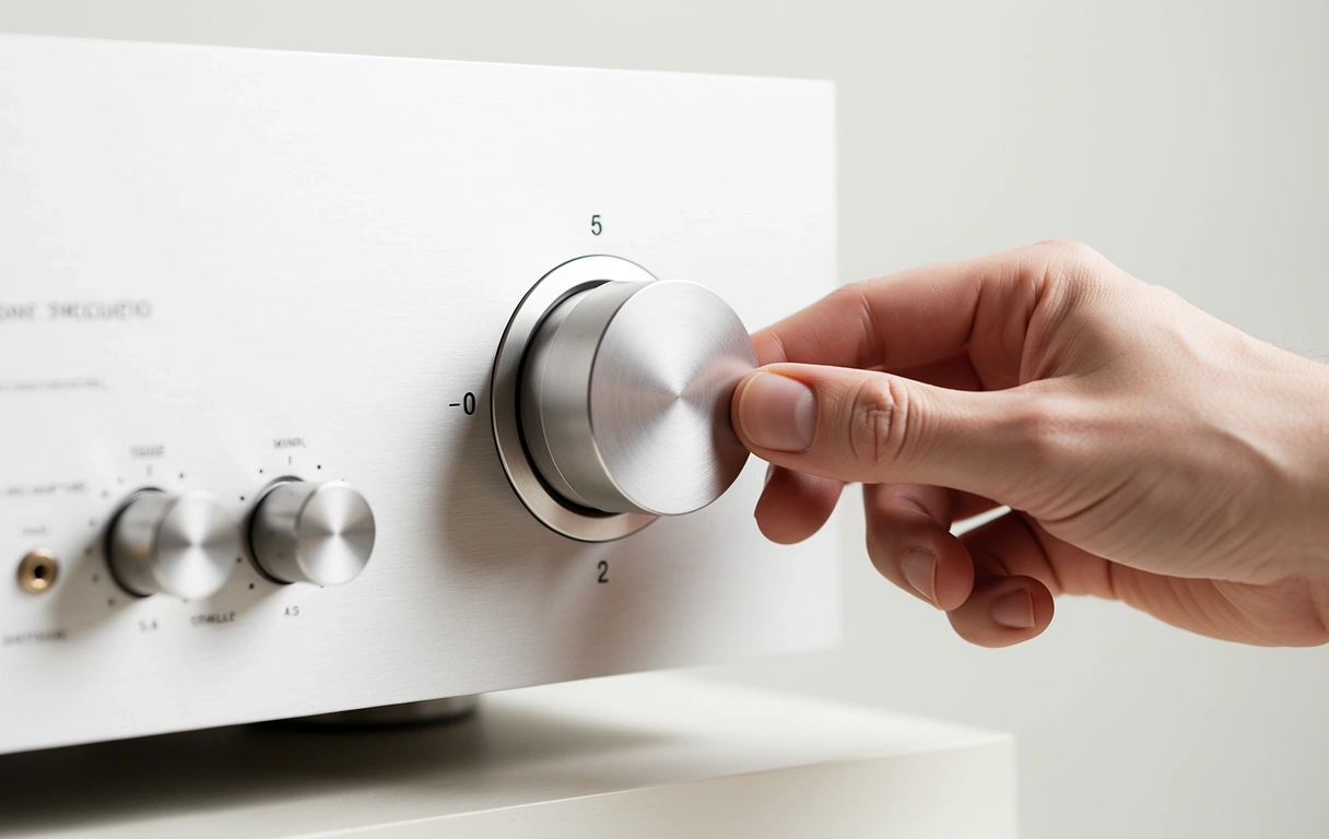 Detalle de control de volumen